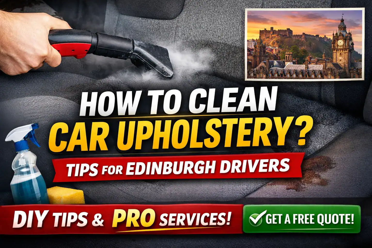how do you clean car upholstery
