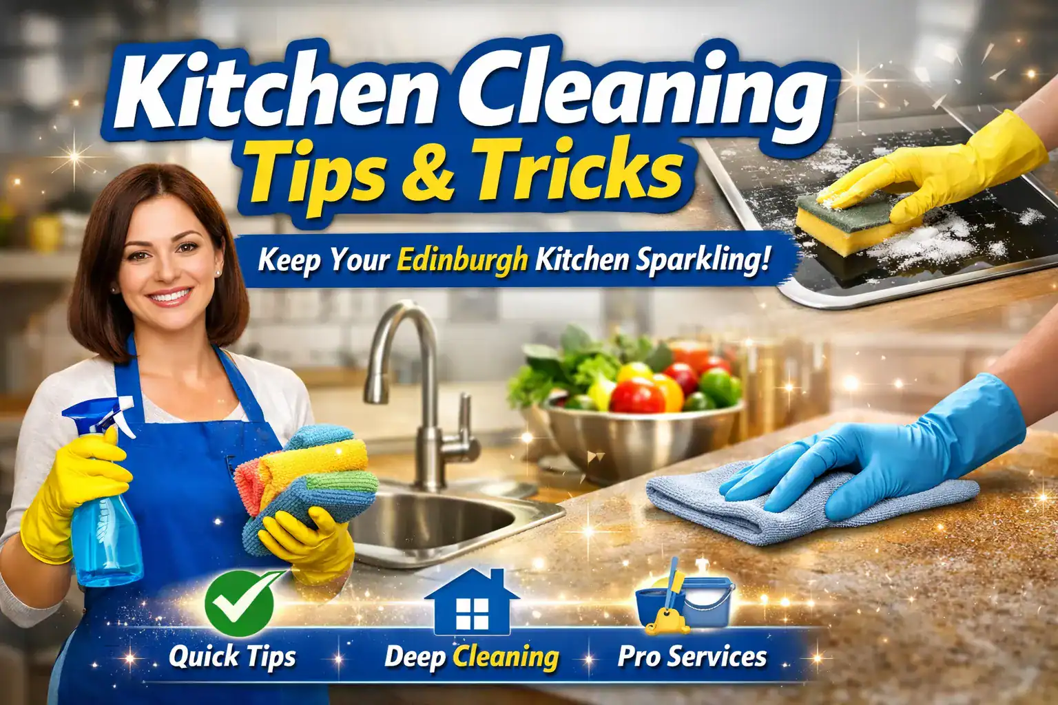 kitchen cleaning tips and tricks